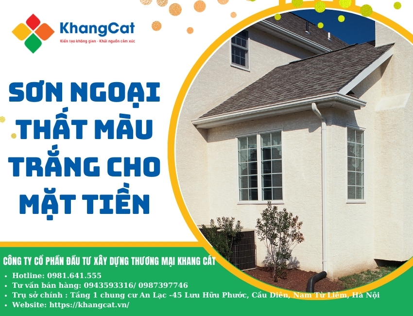 Dùng sơn ngoại thất màu trắng cho mặt tiền nên hay không?